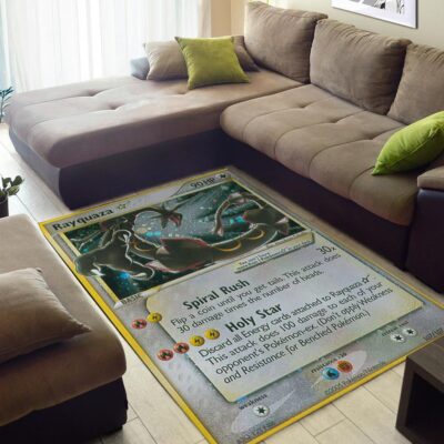 Rayquaza Pokemon Card Pokemon Rug