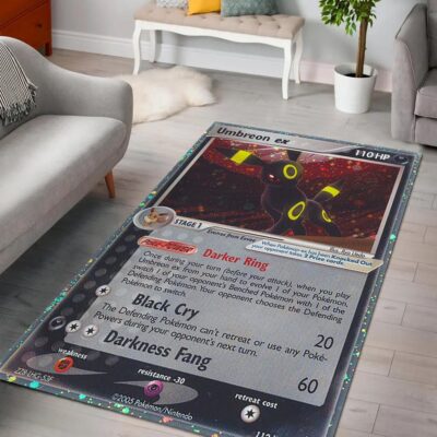 Umbreon Ex Pokemon Card Pokemon Rug