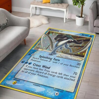 Suicune Pokemon Card Pokemon Rug