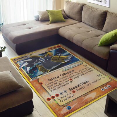 Groudon Pokemon Card Pokemon Rug