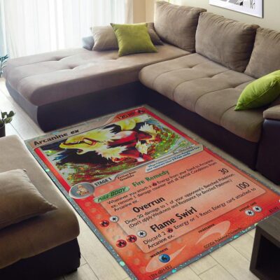 Arcanine Ex Pokemon Card Pokemon Rug