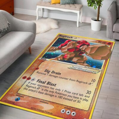 Regirock Pokemon Card Pokemon Rug