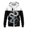 Chihiro No Face and Haku Dragon Spirited Away Zip Hoodie