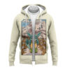 Glaceon Pokemon Japanese Art Zip Hoodie