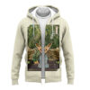 Leafeon Pokemon Japanese Art Zip Hoodie