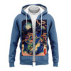 Mega Rayquaza Pokemon Japanese Art Zip Hoodie