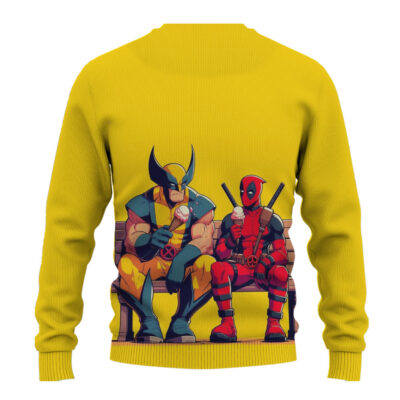 Deadpool and Wolverine Marvels Ugly Christmas Sweater