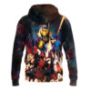 Deadpool and Wolverine Marvels Zip Hoodie