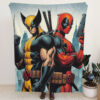 Deadpool and Wolverine Marvels Blanket