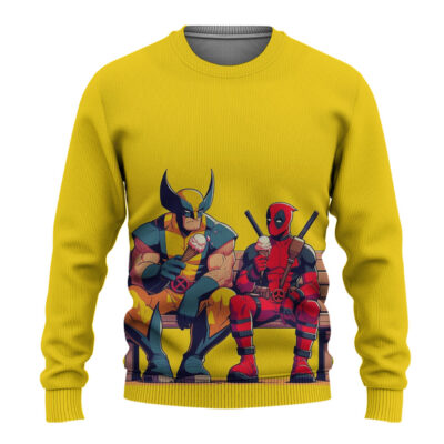 Deadpool and Wolverine Marvels Ugly Christmas Sweater