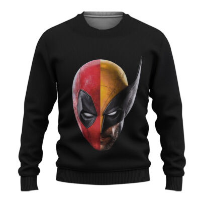 Deadpool and Wolverine Marvels Ugly Christmas Sweater