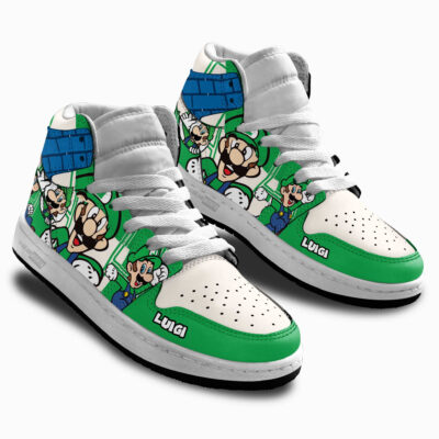 Luigi Kids Shoes Super Mario Kid Sneakers