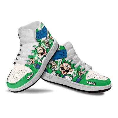 Luigi Kids Shoes Super Mario Kid Sneakers