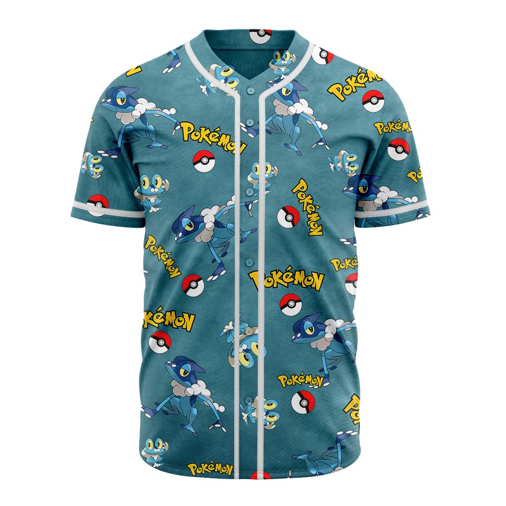 Froakie Pokemon Baseball Jersey - HookTab.com