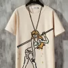 One Piece Men's Anime Casual Crew Neck T-Shirt