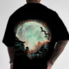 Spirited Away Black Fashionable Anime Print T-shirt