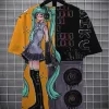 Hatsune Miku Men's Music Fashion Casual Crew Neck T-Shirt