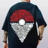 Pokemon Men's Fashion Anime Print Casual Short Sleeve T-Shirt