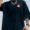 Pokemon Men's Fashion Anime Print Casual Short Sleeve T-Shirt