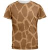 Halloween Giraffe Pattern T-shirt, Costume T-shirt