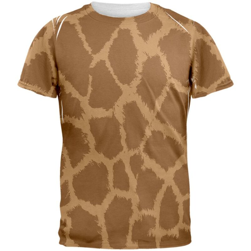 Halloween Giraffe Pattern T-shirt, Costume T-shirt