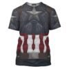 Captain America Avengers Endgame T-shirt, Costume T-shirt