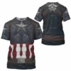 Captain America Avengers Endgame T-shirt, Costume T-shirt