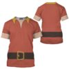 Cosplay Beauty And The Beast Gaston T-shirt, Costume T-shirt