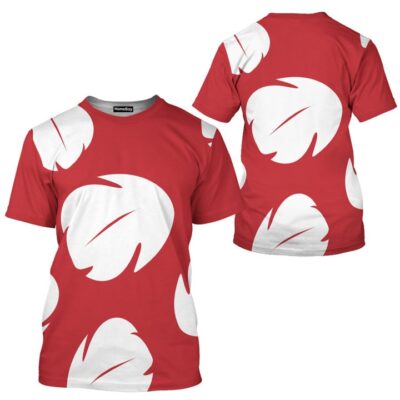 Lilo & Stitch Lilo Red Cosplay Costume, Costume T-shirt