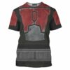 Red Death Watch Mandalorian Star Wars T-shirt, Costume T-shirt