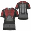 Red Death Watch Mandalorian Star Wars T-shirt, Costume T-shirt