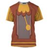 Beauty And The Beast Cogsworth T-shirt, Costume T-shirt