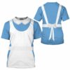 Alice In Wonderland Blue Apparel Cosplay Costume, Costume T-shirt