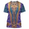 Genie Human Aladdin Live Action T-shirt, Costume T-shirt