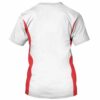 Captain Costume Red White Cosplay, Costume T-shirt