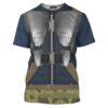 Erik Killmonger Vest And Armor Black Panther T-shirt, Costume T-shirt