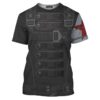 Bucky Barnes Captain America T-shirt, Costume T-shirt