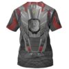 The Falcon And The Winter Soldier Gray Red T-shirt, Costume T-shirt