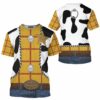 Woody Cosplay Costume Toy Story, Costume T-shirt