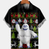 Christmas Cute Snow Monster Humble Bumble - Hawaiian Shirt