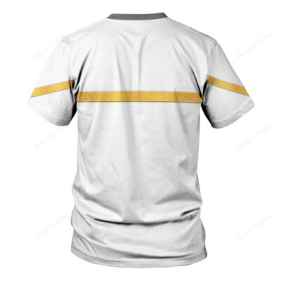 Star Trek Insurrection Nemesis Mess Dress Uniform White T-shirt, Costume T-shirt