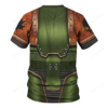 Salamanders In Mark III Power Armor - T-shirt WHHS171