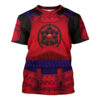 Star Wars Ashigaru Red Akazonae Koyal Guard T-shirt, Costume T-shirt SWHS33