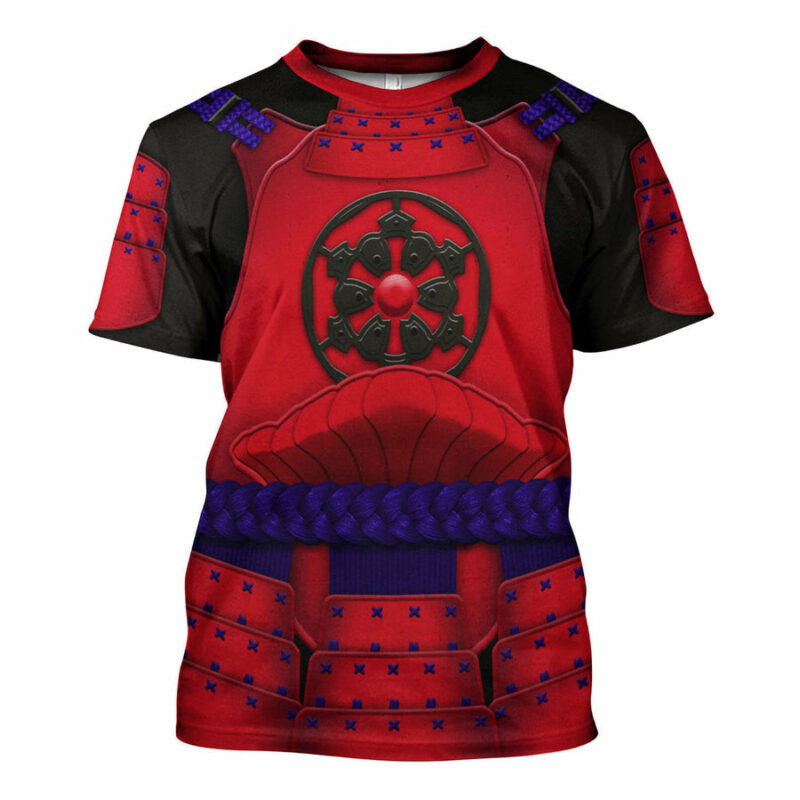 Star Wars Ashigaru Red Akazonae Koyal Guard T-shirt, Costume T-shirt SWHS33