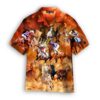 Horse Racing Fire Orange - Hawaiian Shirt