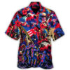 Independence Day Special Starwars Synthwave Tropical Style - Hawaiian Shirt