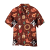 Country Cowboy Racing Horse Hat Money Brown Hawaiian Shirt