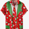 Merry Christmas Snowman Red Costume Cosplay - Hawaiian Shirt