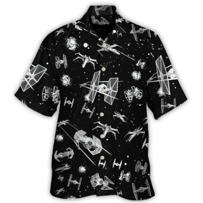 Starwars Spacecraft Pattern - Hawaiian Shirt For Men, Women, Kids