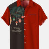 Merry Christmas Decorate Tree Red Black - Hawaiian Shirt